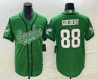 Men's Philadelphia Eagles #88 Dallas Goedert Green Cool Base Stitched Baseball Jersey,We sell and wholesale Men's Philadelphia Eagles #88 Dallas Goedert Green Cool Base Stitched Baseball Jersey on line form chian!